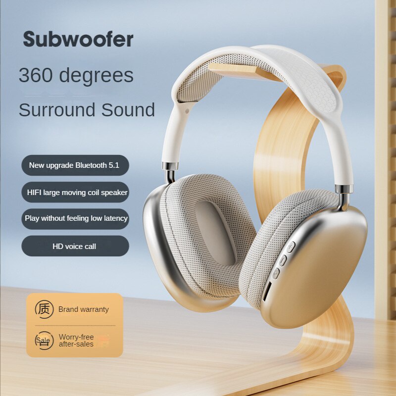Wireless Headphones Bluetooth Physical Noise Reduction Headsets Stereo Sound Earphones for Phone PC