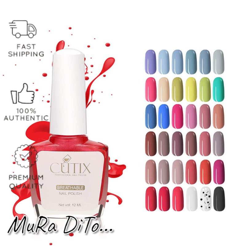 CUTIX professional nail polish, 12ml nail lacquer