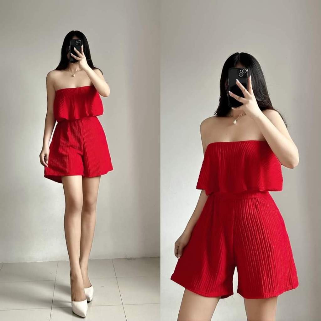 Kelly Romper Ruffle Tube Dress Casual For Women Womenswear