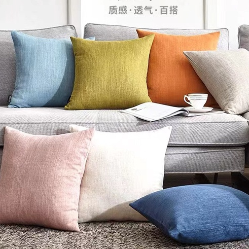 Throw Pillow Square Pillow Cover Throw Pillow Cover Home Sofa Decorative Pillow Cover Solid Color