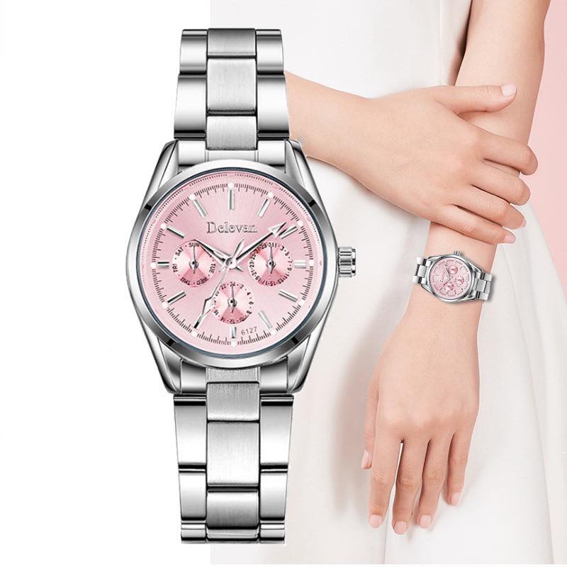 Fashion Ladies Silver Elegant Collection Watches Casual Relo Watch Water Resistant W0253