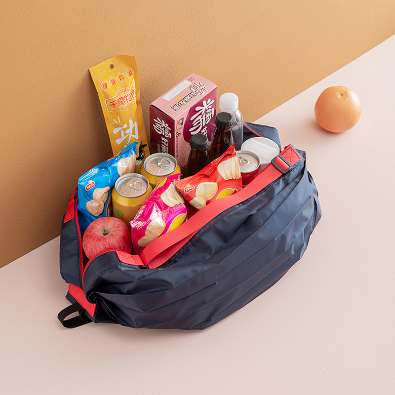Reusable EcoFriendly Grocery Fold Shopping Bag Slight Duty Folding Tote Bag