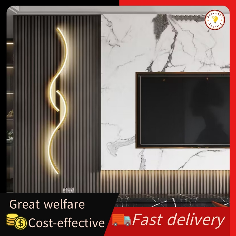 【DARA】Led Wall Sconce Lamp for Living Room Bedroom Stair Modern Simple Art Interior Wall Lights