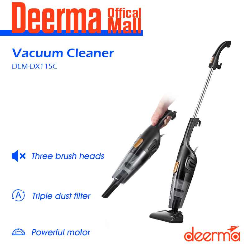Deerma DX115C Household Vacuum Cleaner Strong Suction Low Noise Handheld Vacuum Cleaner For Home