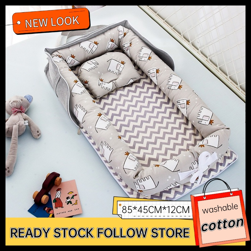Newborn baby bed portable baby bed washable 4 in 1 steps cotton crib travel bed foldable baby bed