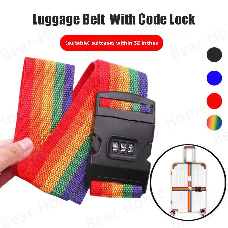 Travel Adjustable Luggage Belt Strap With Password Lock/ Lugagge Strap
