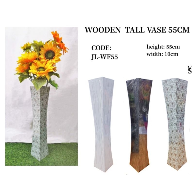 [VS] Wooden vase Style FLOWER AND LEAVES HOME DECORATION VASE JL-WF55 HJ-818-48