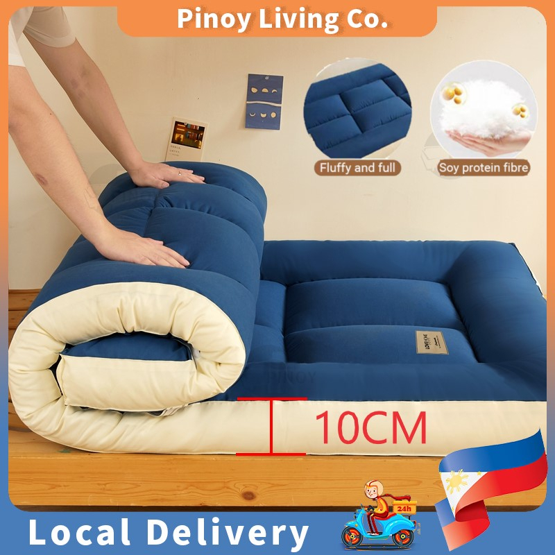 Thicken 10cm Tatami Mattress Soft Foldable Matress Single/Queen/King Size Bed Mattress Topper