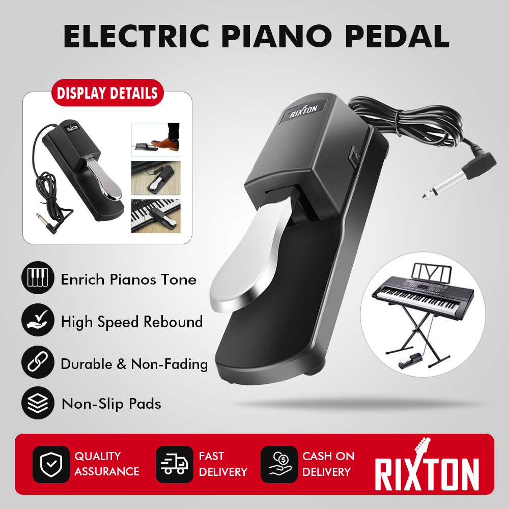 RIXTON Metal Synthesizers Piano Pedal Durable Anti-Slip Musical Electric Piano Keyboard Accessories