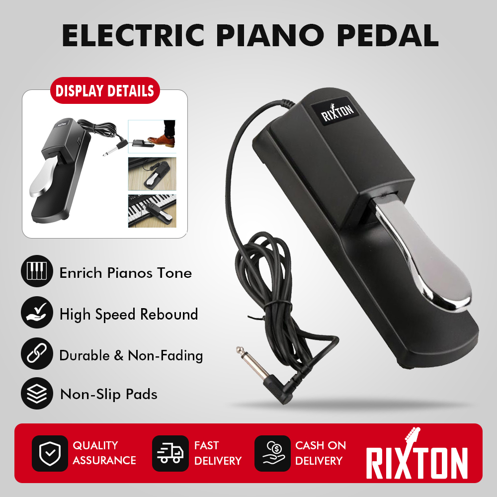 RIXTON Synthesizers Metal Piano Pedal Durable Anti Slip Musical Electric Piano Keyboard Accessories