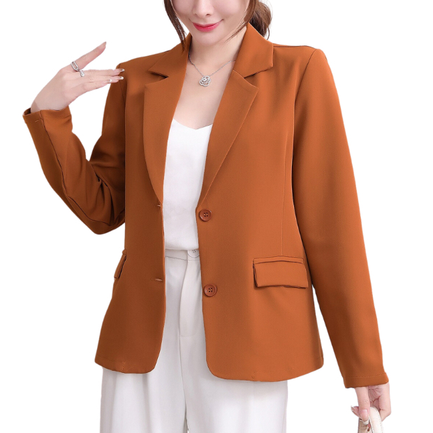 8601 Women Formal Blazer S-5XL 10Colors Available Long Sleeve Cover Up Elegant Officewear Office