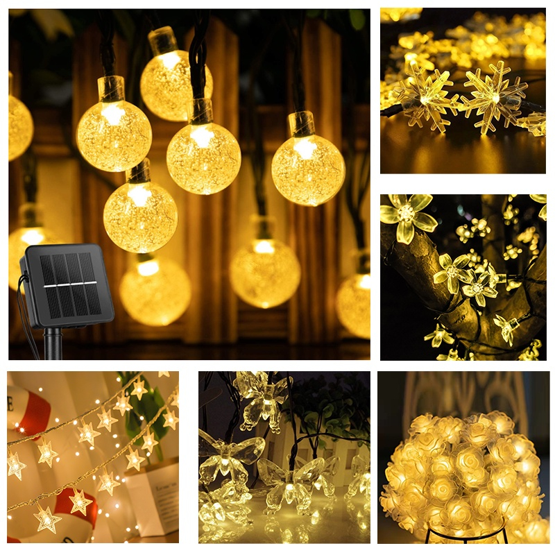 100 LED solar christmas lights outdoor waterproof for garden string lights garden lights fairy light