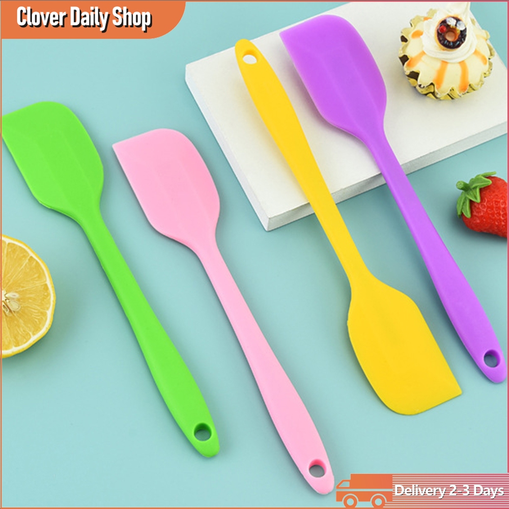 Silicone Spatula Heat Resistant Rubber Scraper Non Stick Baking Spatula Cake Cream Cooking Utensil