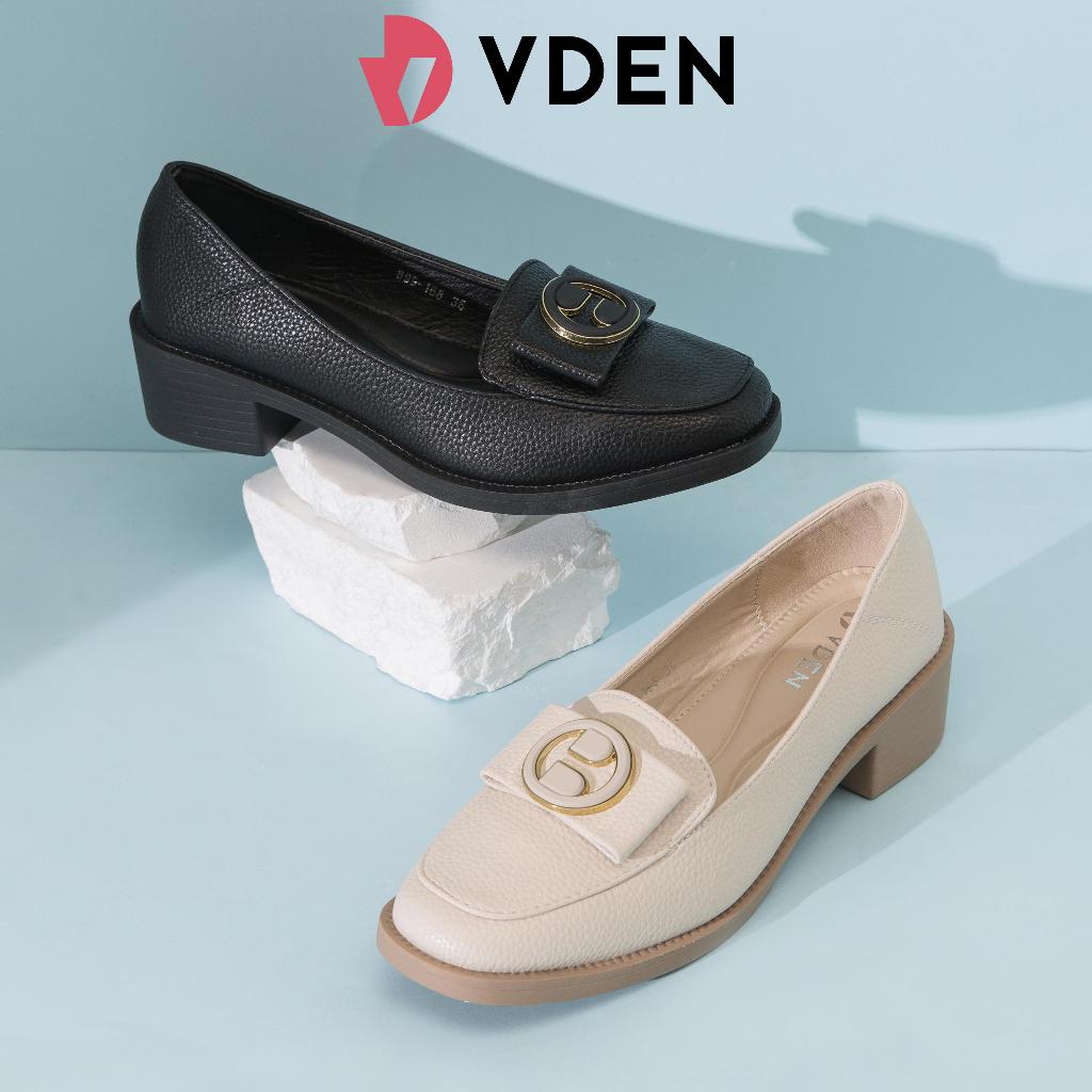 VDEN Square Toe block heel Loafer Shoes 899-168 (4.5 cm/1.4 inch heels) (True to Size)