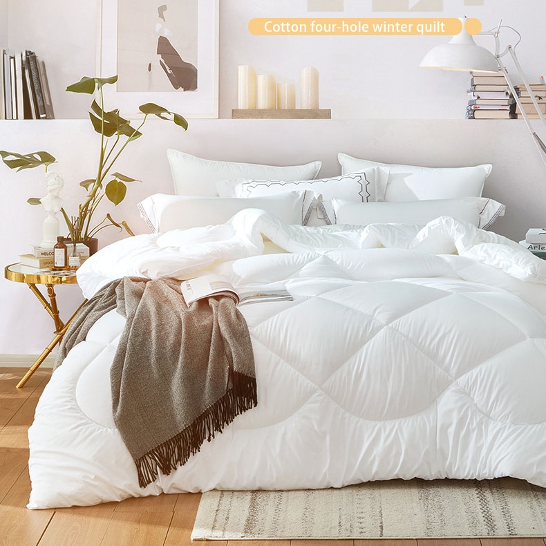 Thick White Comforter Duvet Filler Hotel Kumot queen Comforter single double thick comforter