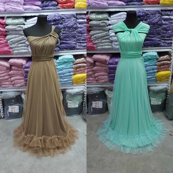 Princess Double Layer Ruffle Dress for bridesmaid more color and sizes | Doncher12