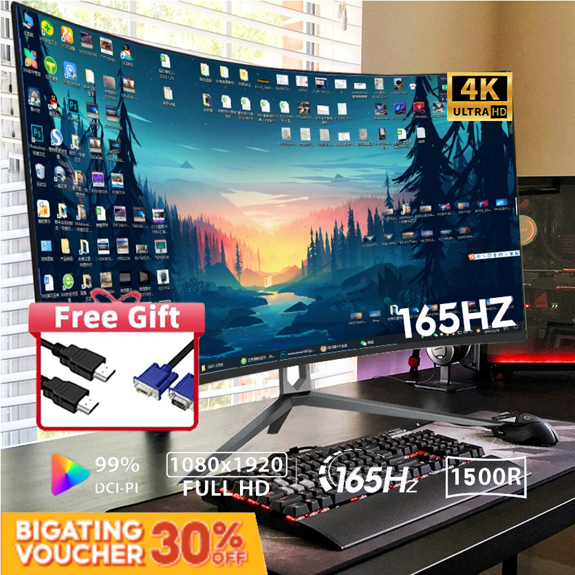 Expose Plus Gaming Monitor 24/27 inch curved 75Hz/165Hz desktop ips computer 19 inch pc monitors