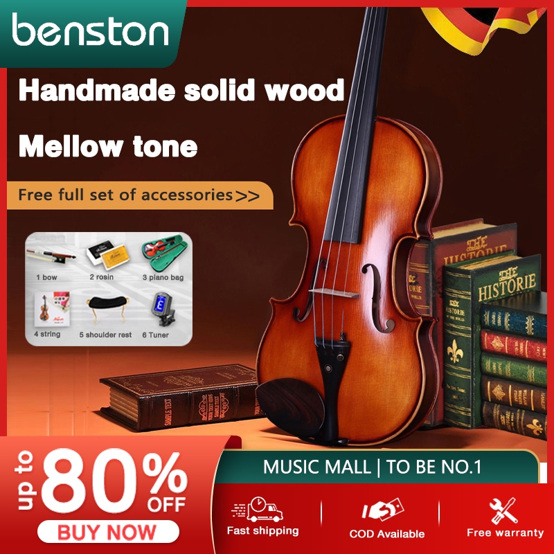 Professional violin 4/4 full set of rosin violin with free packaging,suitable for children, adults