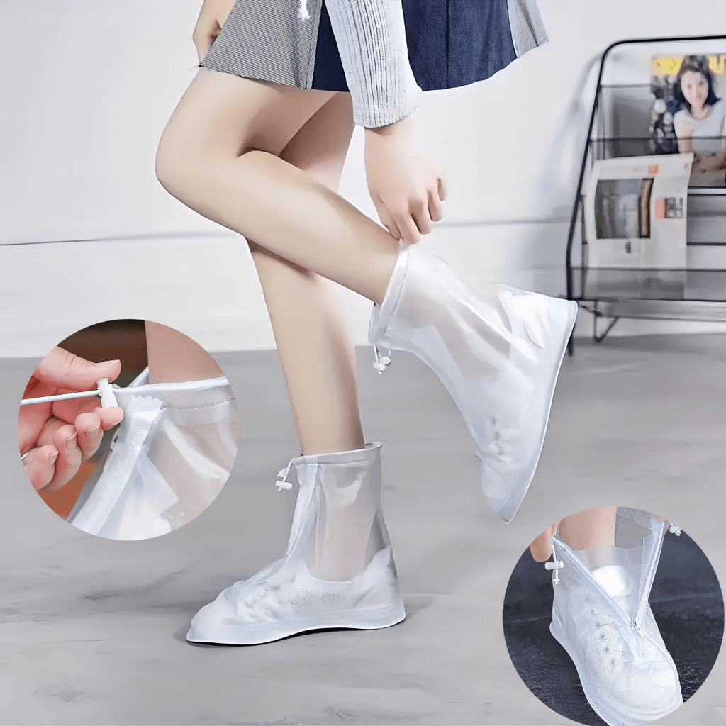 Reusable Men And Women Rain Boots Cover Anti-Slip Wear-resistant Protective Waterproof Shoe Cover