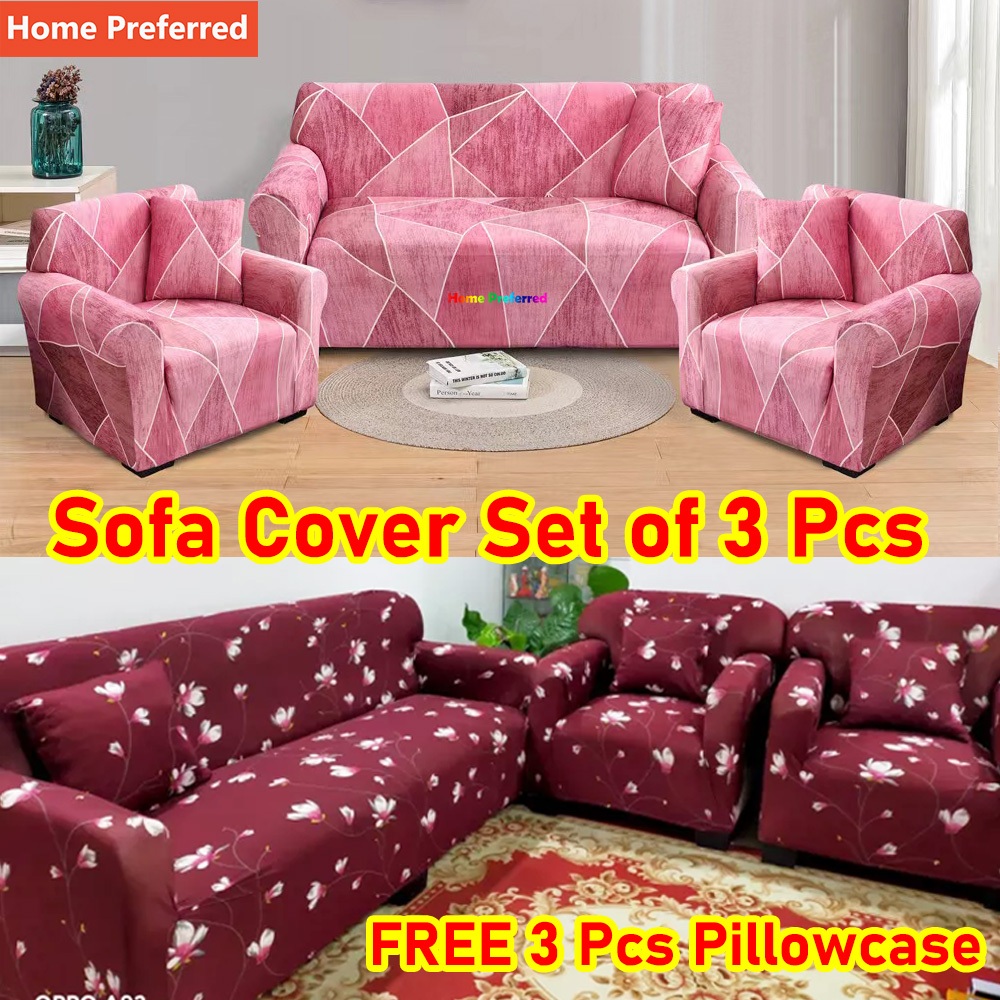 Sofa Cover Set of 3 Pcs for Home and Living Furniture Cover /Set Cover Sofa 3 Seater and 2 Single