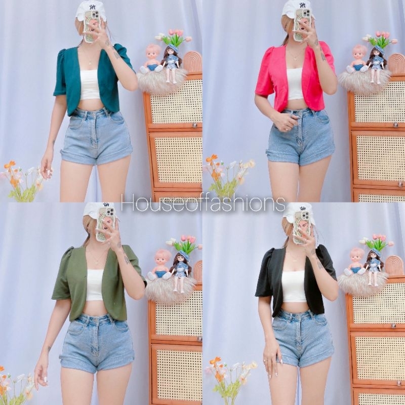 RHIAN PLAIN BLAZER BY:HOUSEOFFASHIONS