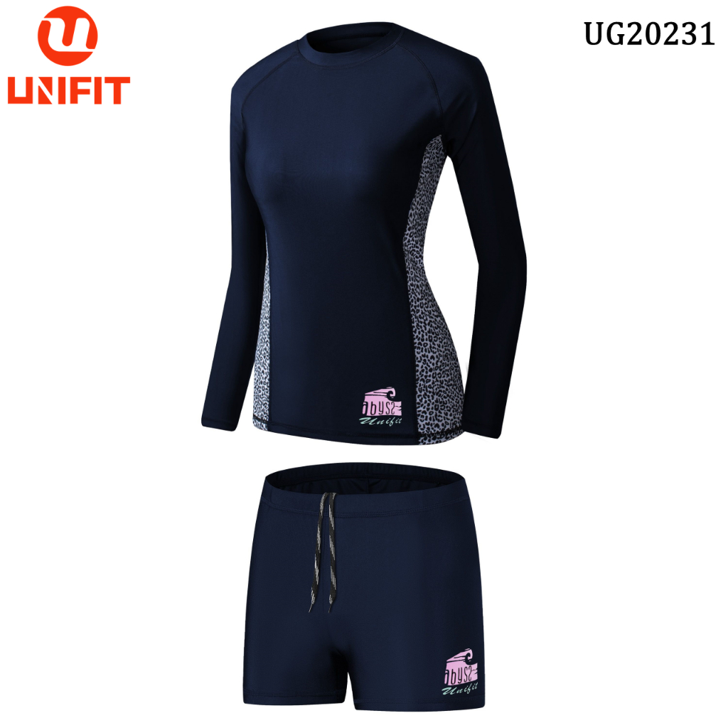 UNIFIT Women,s Rash Guard Swimsuit Swimwear Dri-Fit Rush Guard Terno UG-20231