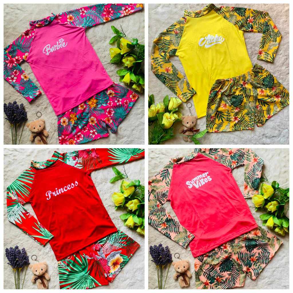 KIDS RUSH GUARD 1-15 YEARS OLD TERNO FOR KIDS & TODDLER