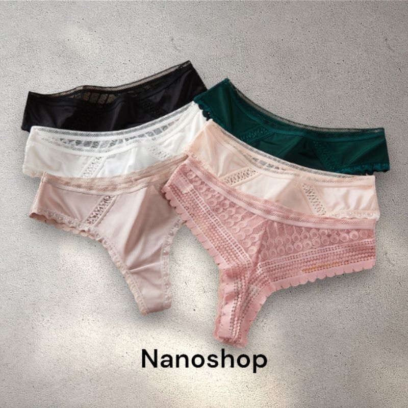 Nanoshop Women G string Panties Satin Lace thong Yoga Underwear