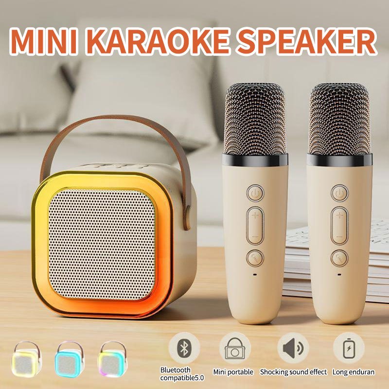 Wireless Karaoke speaker wireless portable mini speaker karaoke mini speaker set K12 Christmas Gift