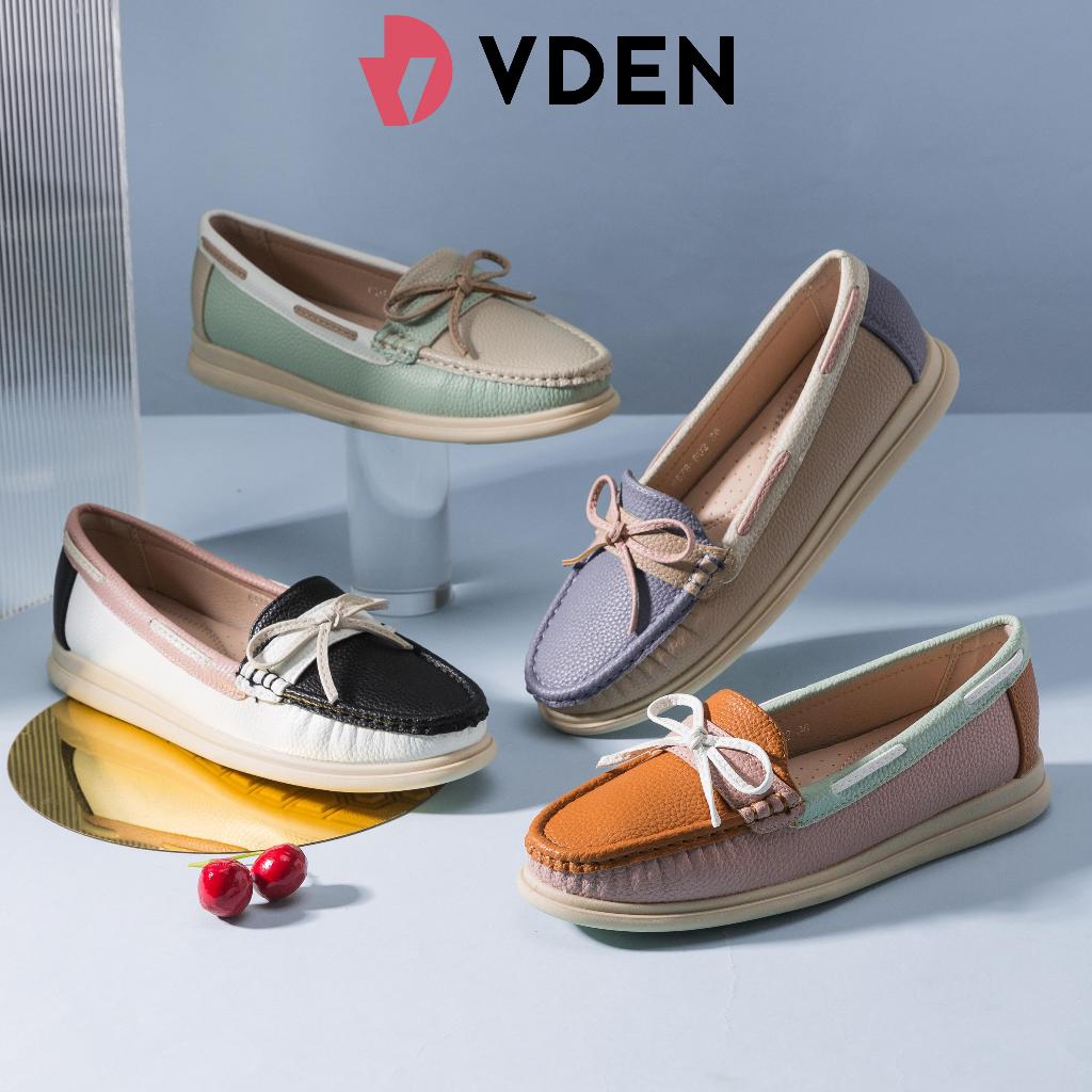 VDEN Lightweight Loafers With Color Block Design For Women 1INCH/2.5CM 6678-802 Ladies Flat Loafers