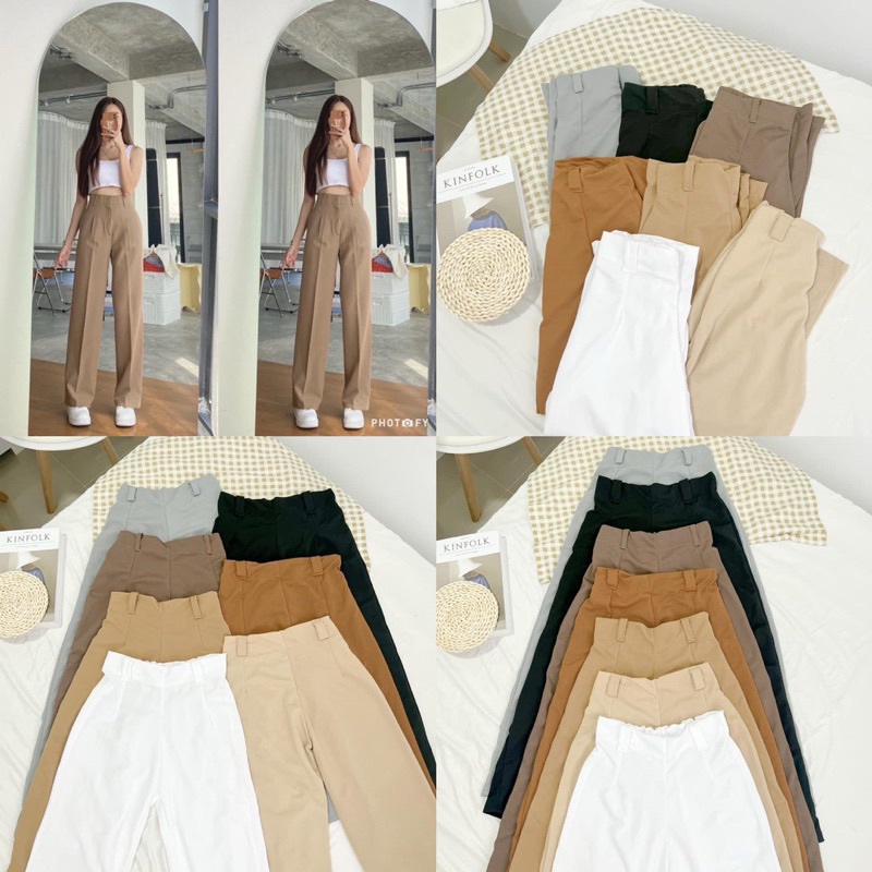 Xoxo High Waist Belted Trouser Pants