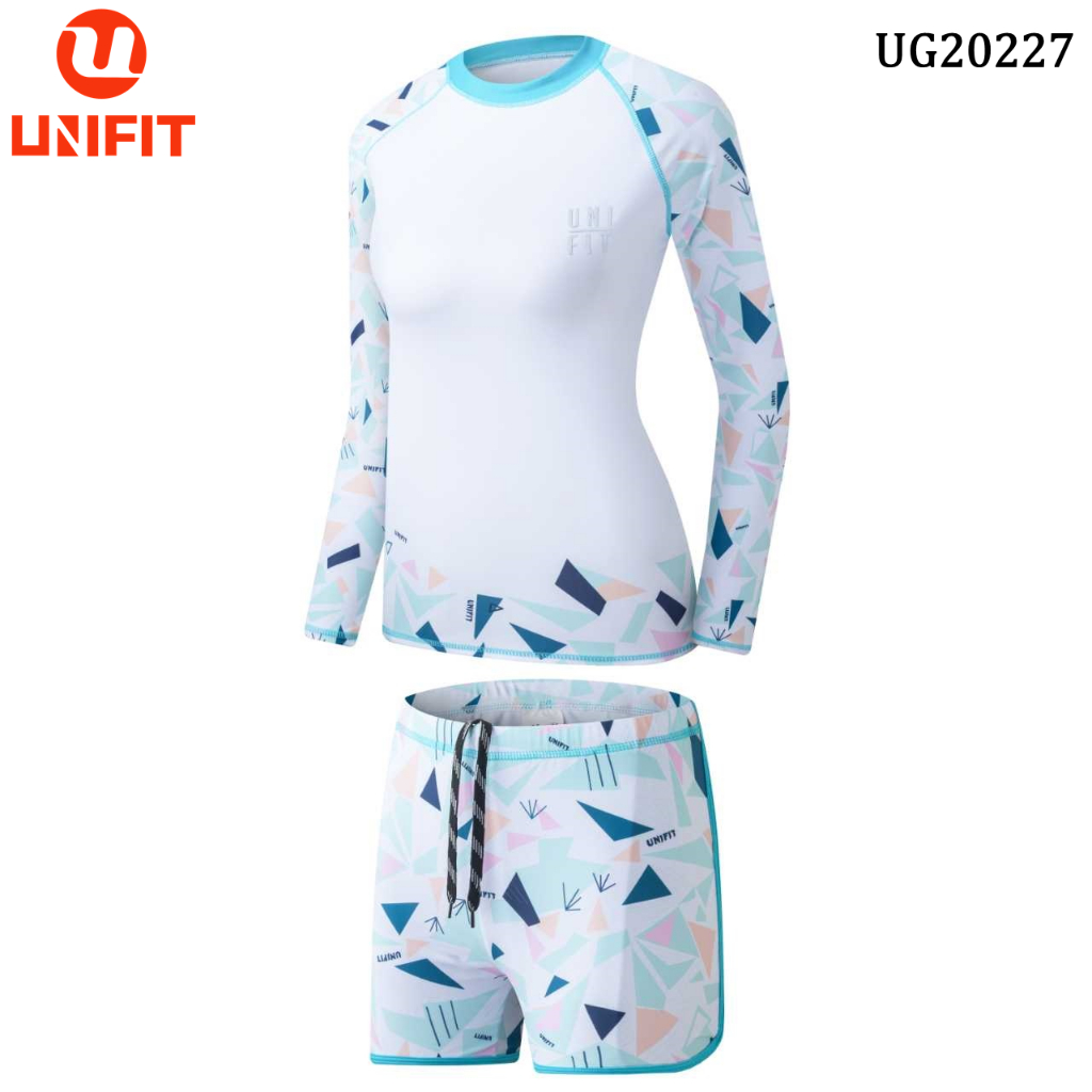 UNIFIT Women,s Rash Guard Swimsuit Swimwear Dri-Fit Rush Guard Terno UG-20227