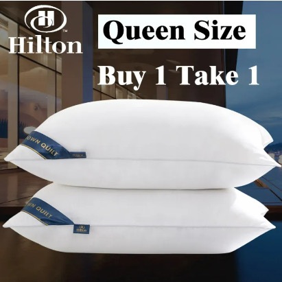 Buy 1 Get 1 Free Premium Pillow, Comfortable, High Quality Fiber Filled White Pillow