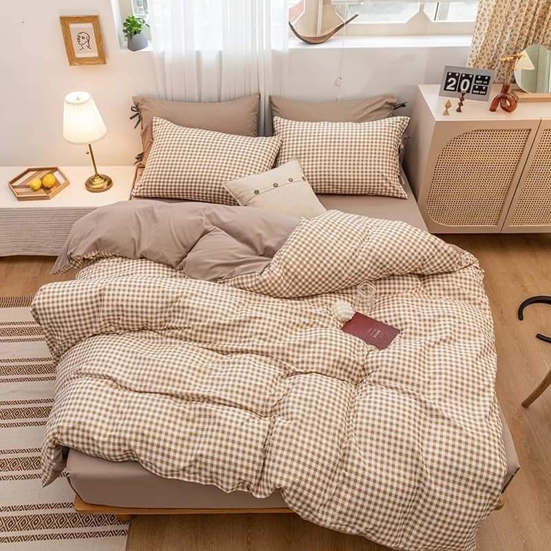 Janie//full garterize design singel/twin/double/queen/king size beddings 4in1 bedsheet high quality