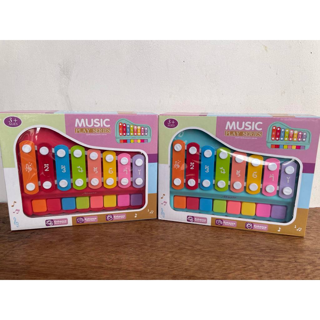 UG 2-in-1 Musical Rainbow Xylophone Piano Toy