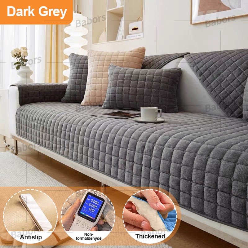 Sofa Cushion Sofa Cover Universal Full Cover Non-slip Thicken Fabric Set L Shape Soft Sofa Cuhsion