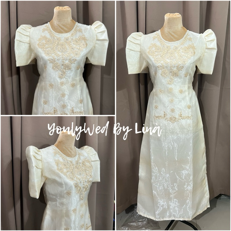Filipiniana Emelda Long Dress