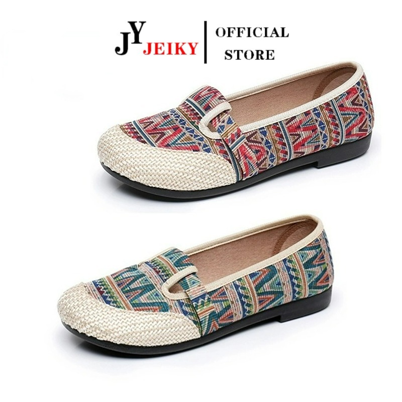 JEIKY. Ladies Rattan HandMade Loafers HAWAII Shoes Summer Slip On #B202 (Add one Size)