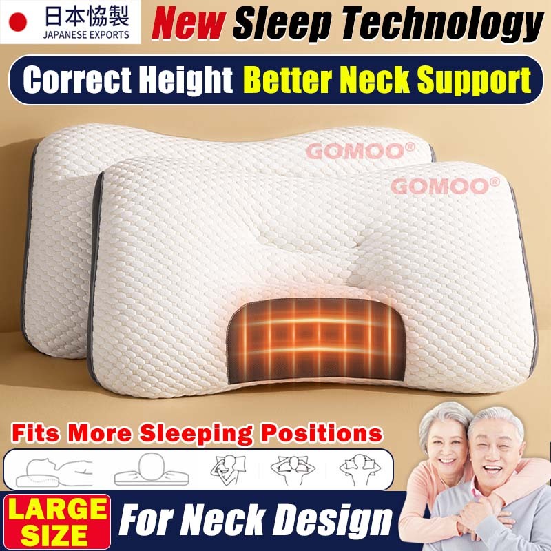 【Buy 1 free 1】 Japan Ergonomic Pillow Neck Orthopedic Sleeping Treatment Memory Foam Cervical pillow