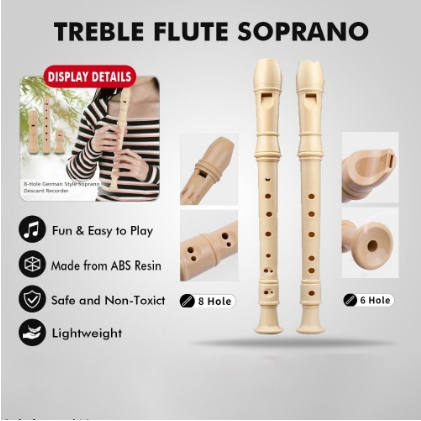 Music Instrument for Kids German 8-hole clarinet Flute Recorder