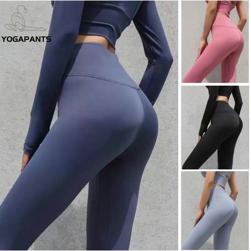 Basic Yoga Leggings Women High Waist Quick Dry Comfort Pants Fitness Sports Training Running Workout