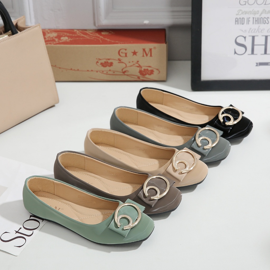 【AhSin】 Fashion Women Doll Shoes Office Flat Shoes Daily Loafer GM78-187