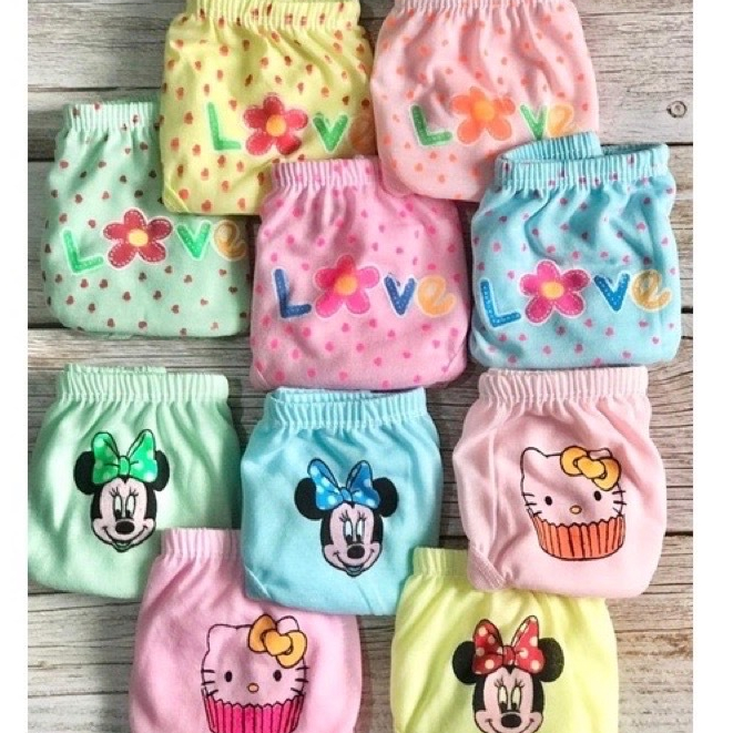 Km 6Pieces/12Pieces Kid's/Girl's Character Underwear Panty