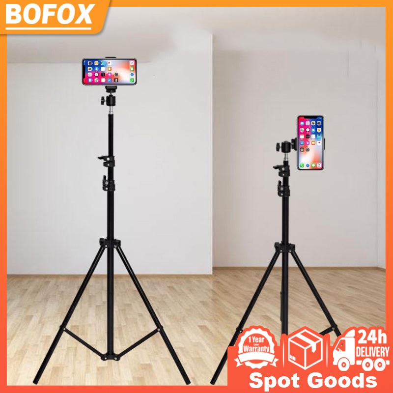 Adjustable Tripod Stand Ring Light Camera Universal Portable Folding Tripod Mount Floor Stand