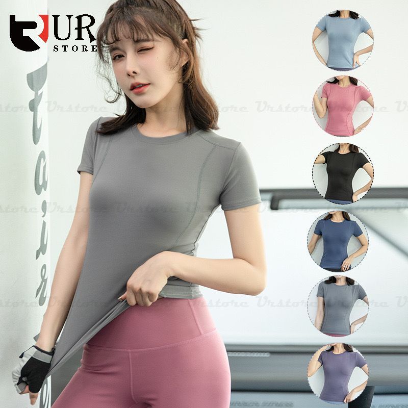 Basic Yoga Shirt Sports Wear Casual Workout Urstore