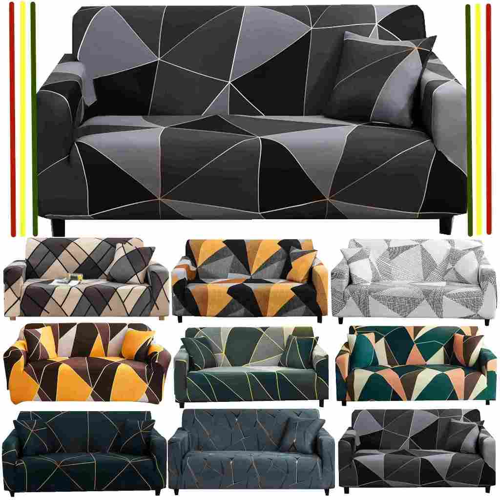 【PH STOCK & High Quality] 1/2/3/4 Seater Sofa Cover Regular and L Shape Sofa Cover Stretchable