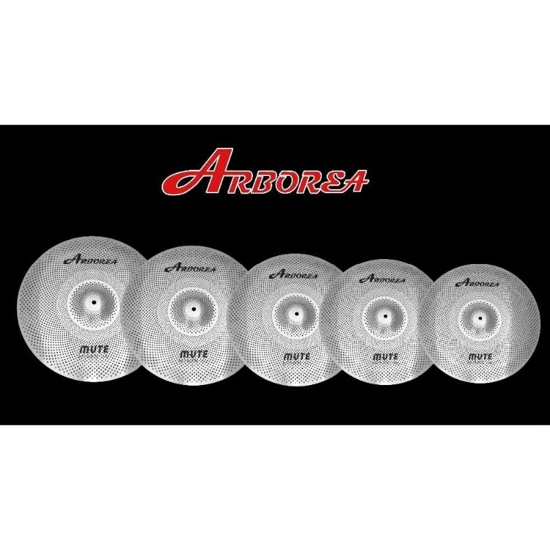 Arborea Mute THICK 5pc cymbal set 14, 16, 18, 20 silent cymbals mute cymbals per piece