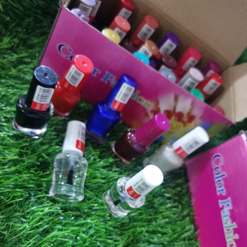 24PCS/box colourless/colourful culties nail polish 8ml