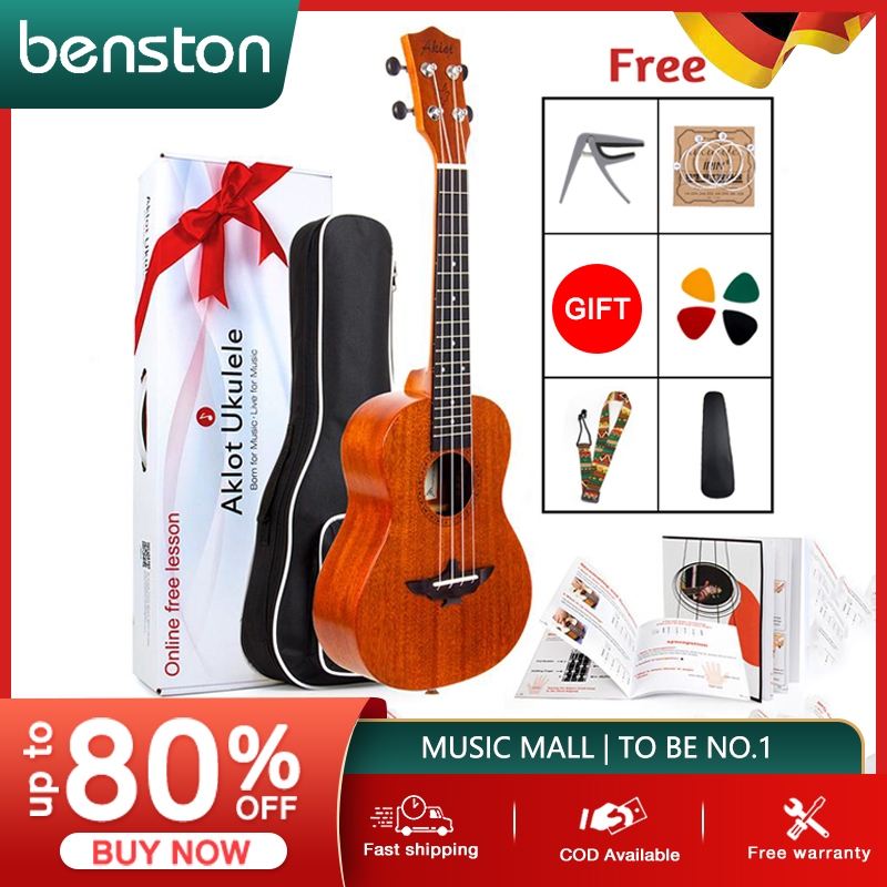 23Inch Mahogany Concert Ukulele guitar original on sale with Free Accessories Ukulele Kits 4 String