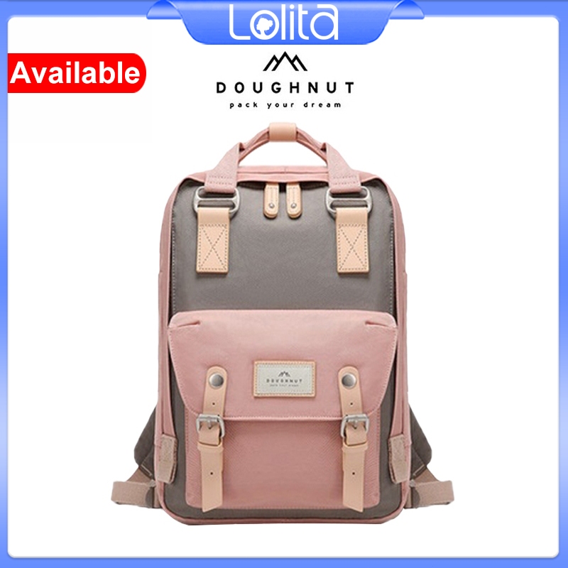 Original Donut Backpack Women Korean Doughnut Macaroon Series School Bag Waterproof Travel Backpack
